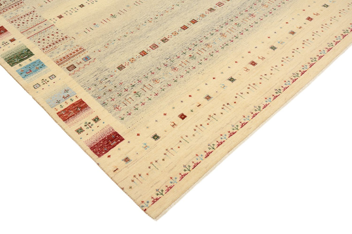 Gabbeh Tapijt - Loribaft Indus - 241 x 172 cm - donker beige