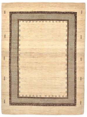 Gabbeh Tapijt - Loribaft Perzisch - 242 x 176 cm - beige