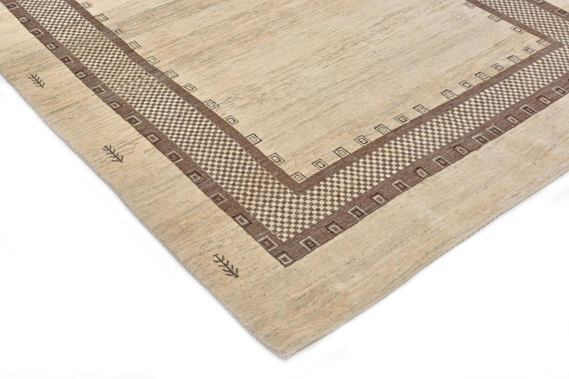 Gabbeh Tapijt - Loribaft Perzisch - 242 x 176 cm - beige