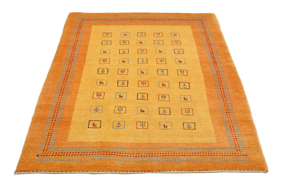 Gabbeh Tapijt - Loribaft Perzisch - 170 x 114 cm - geel