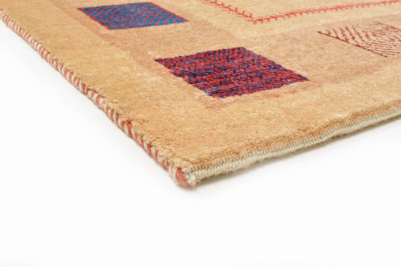 Gabbeh Tapijt - Loribaft Perzisch - 158 x 104 cm - geel