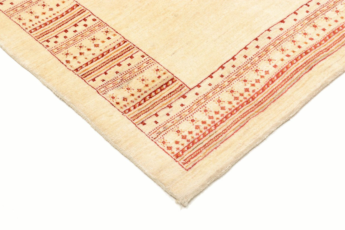 Gabbeh Tapijt - Loribaft Perzisch - 198 x 150 cm - beige
