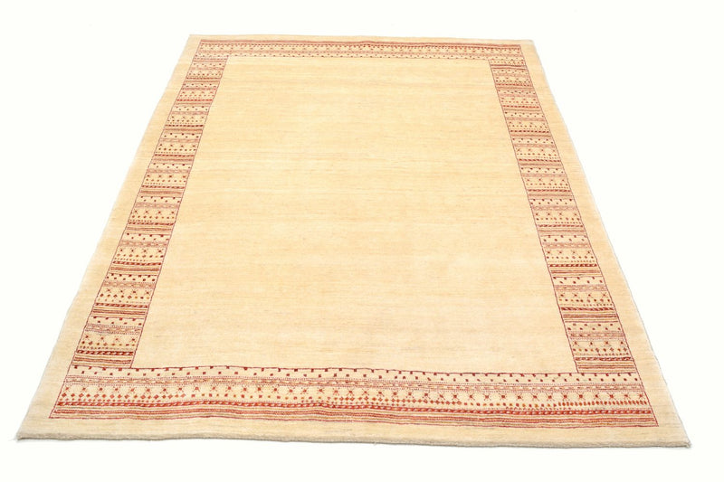 Gabbeh Tapijt - Loribaft Perzisch - 198 x 150 cm - beige