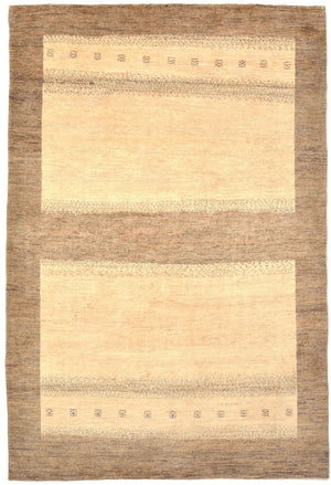Gabbeh Tapijt - Loribaft Perzisch - 301 x 201 cm - beige