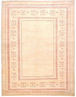 Gabbeh Tapijt - Loribaft Perzisch - 417 x 309 cm - beige