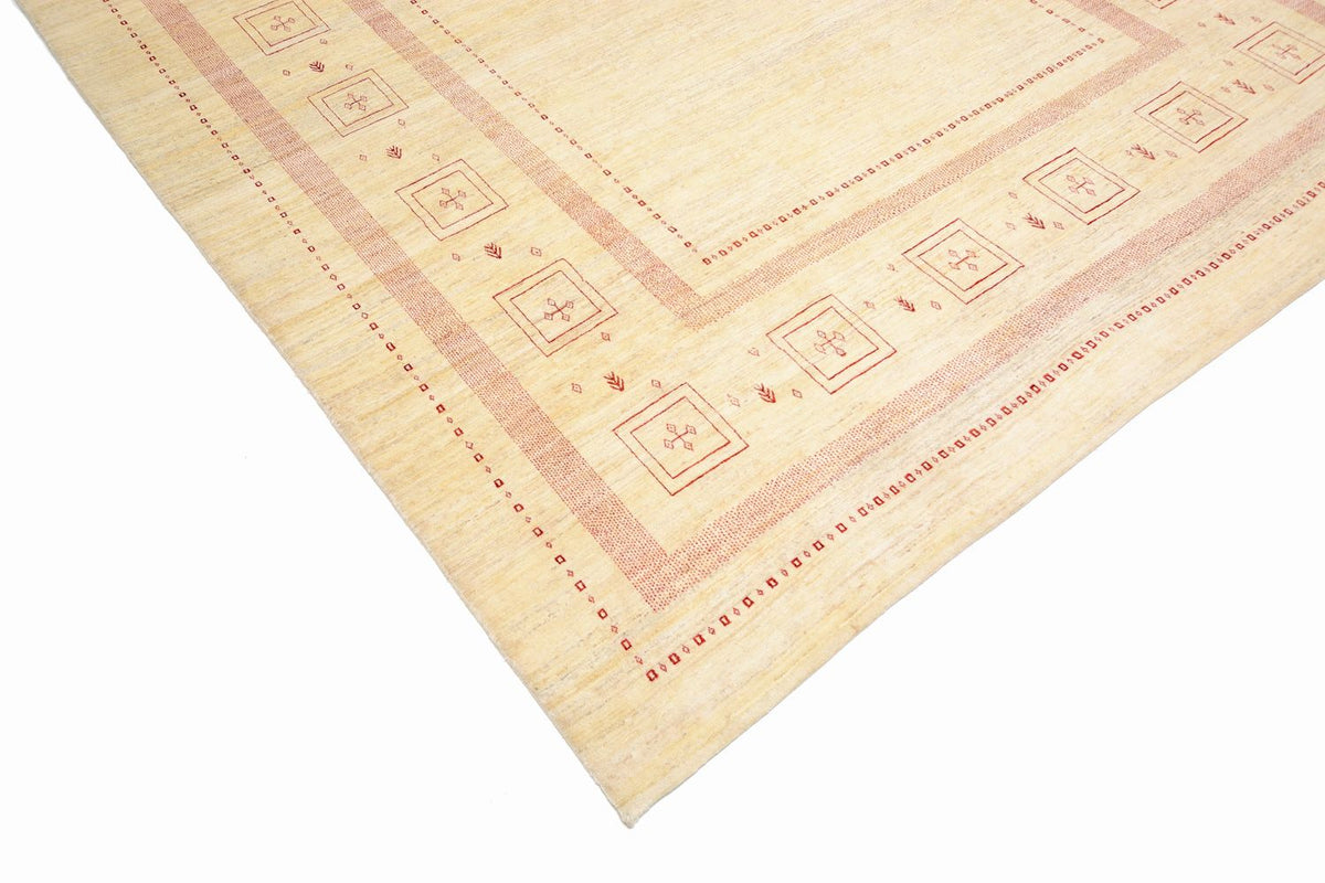 Gabbeh Tapijt - Loribaft Perzisch - 417 x 309 cm - beige