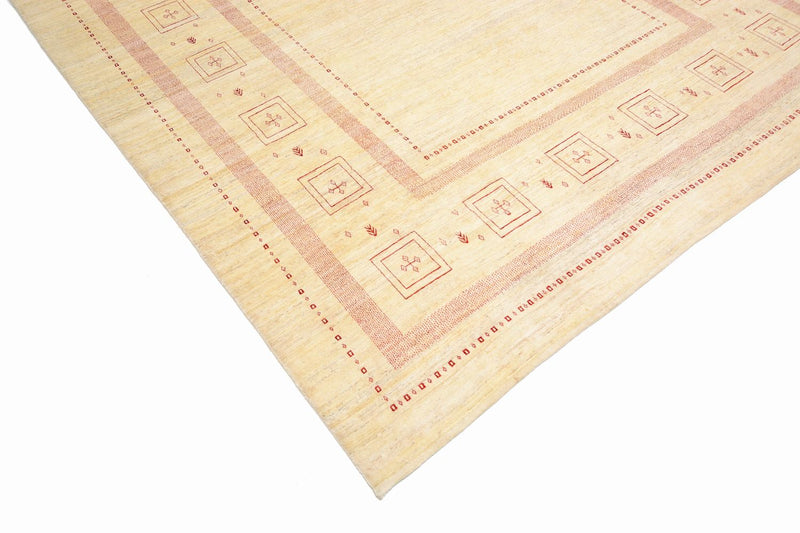 Gabbeh Tapijt - Loribaft Perzisch - 417 x 309 cm - beige