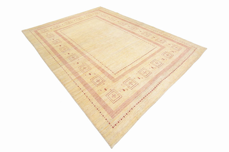 Gabbeh Tapijt - Loribaft Perzisch - 417 x 309 cm - beige