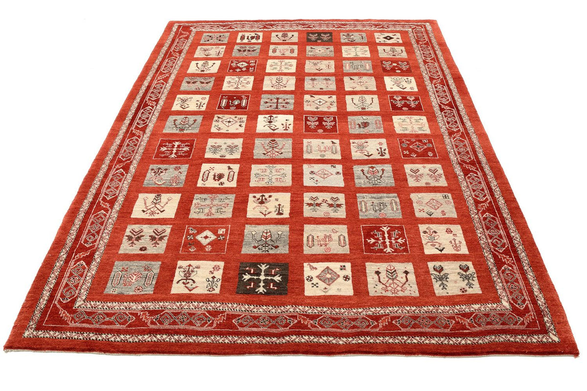 Gabbeh Tapijt - Loribaft Perzisch - 258 x 173 cm - rood