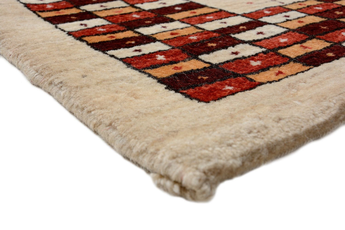 Loper Gabbeh Tapijt - Loribaft Perzisch - 391 x 88 cm - veelkleurig