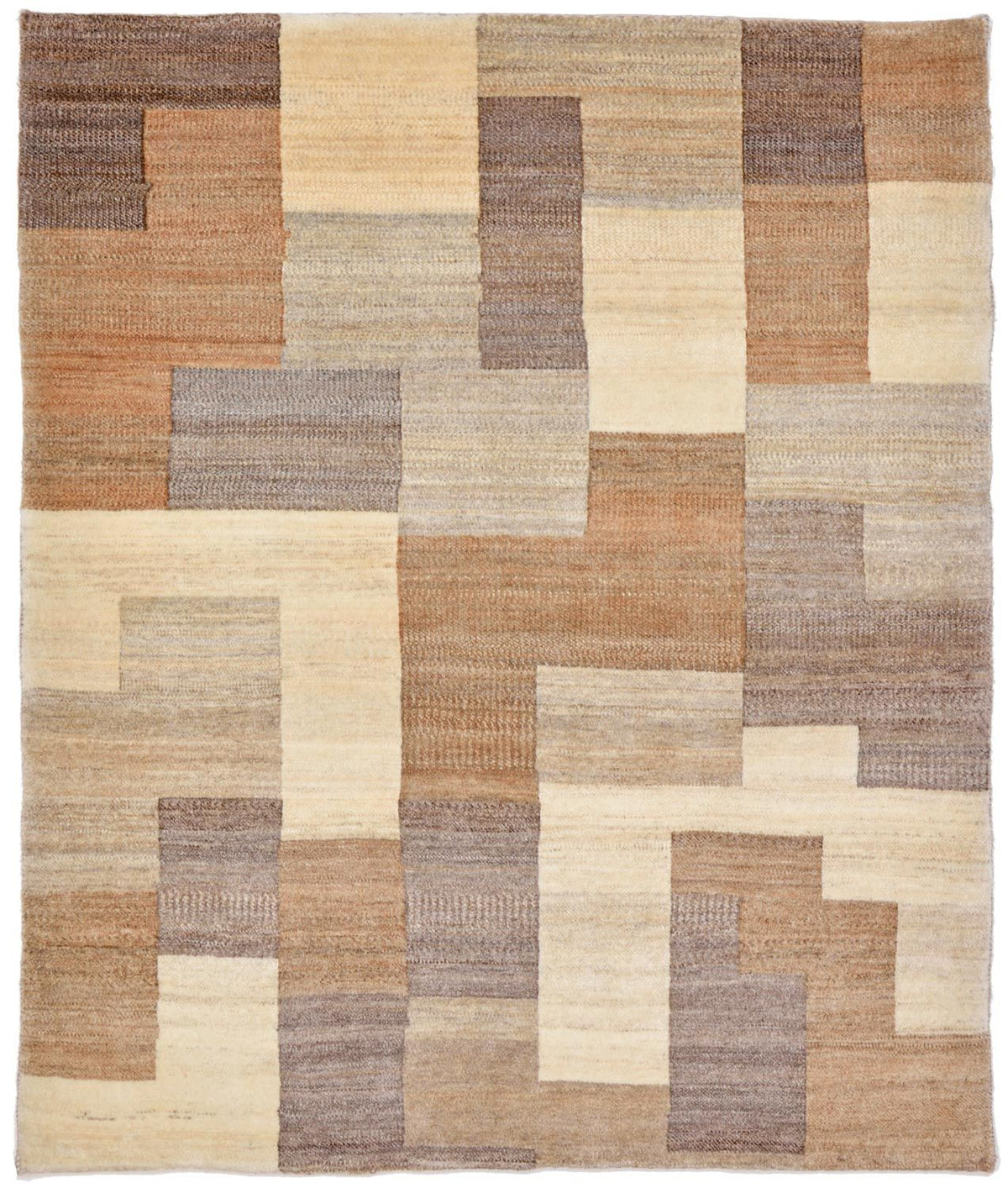 Gabbeh Tapijt - Loribaft Perzisch - 146 x 122 cm - lichtbruin