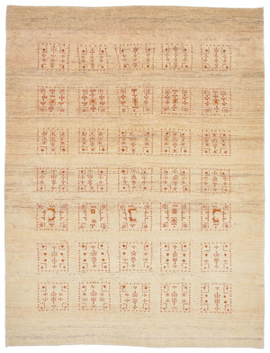 Gabbeh Tapijt - Loribaft Perzisch - 198 x 148 cm - natuur