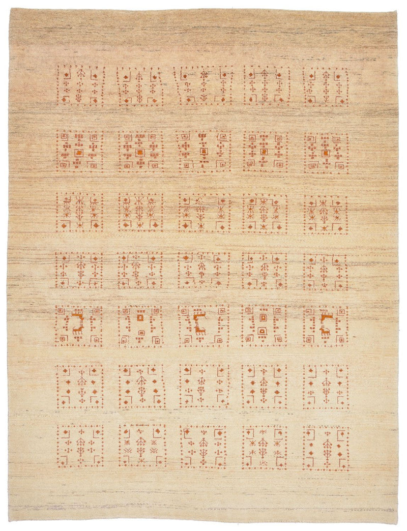 Gabbeh Tapijt - Loribaft Perzisch - 198 x 148 cm - natuur