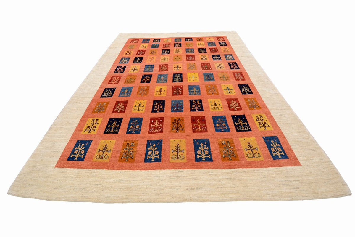 Gabbeh Tapijt - Loribaft Perzisch - 355 x 249 cm - oranje