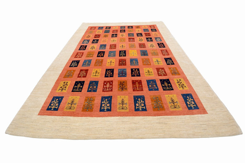 Gabbeh Tapijt - Loribaft Perzisch - 355 x 249 cm - oranje