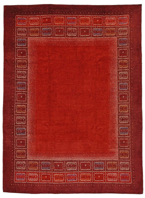 Gabbeh Tapijt - Loribaft Perzisch - 353 x 257 cm - rood