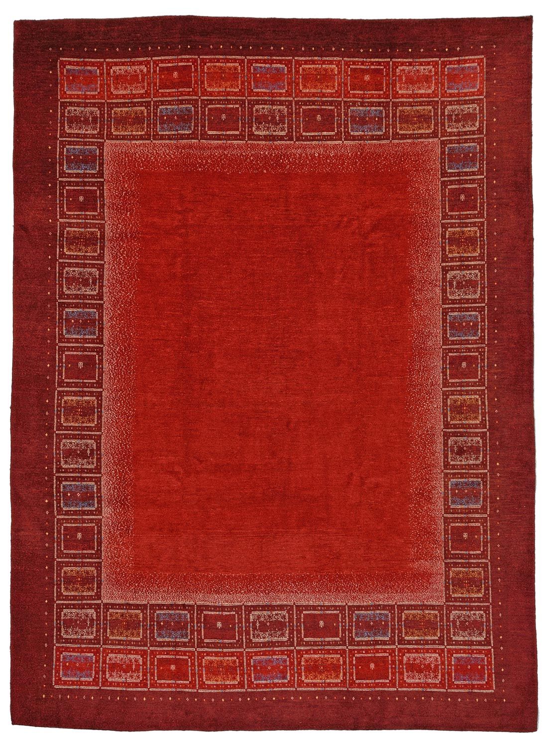 Gabbeh Tapijt - Loribaft Perzisch - 353 x 257 cm - rood