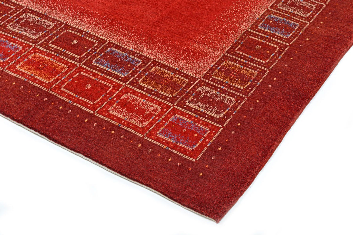 Gabbeh Tapijt - Loribaft Perzisch - 353 x 257 cm - rood