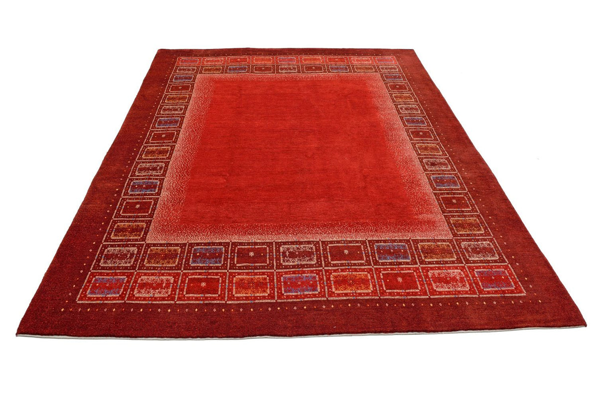 Gabbeh Tapijt - Loribaft Perzisch - 353 x 257 cm - rood