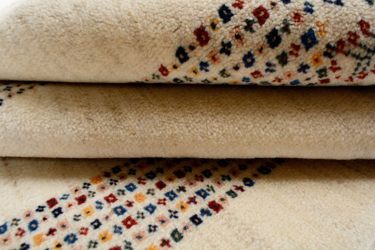 Gabbeh Tapijt - Loribaft Perzisch - 180 x 120 cm - beige