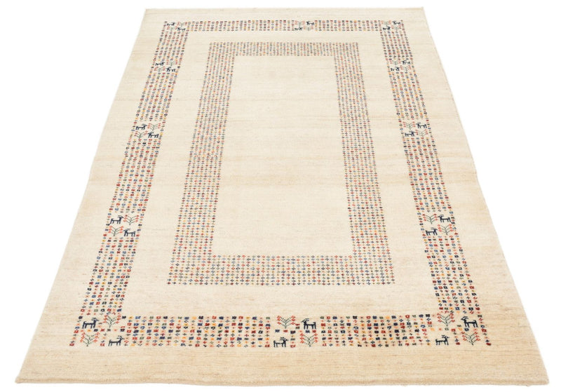 Gabbeh Tapijt - Loribaft Perzisch - 180 x 120 cm - beige