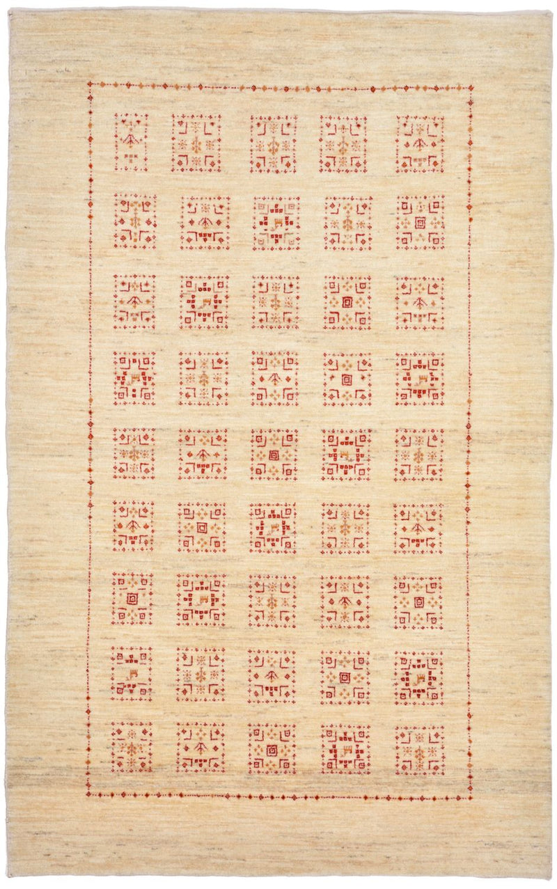 Gabbeh Tapijt - Loribaft Perzisch - 174 x 106 cm - beige