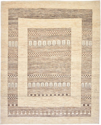 Gabbeh Tapijt - Loribaft Perzisch - 253 x 203 cm - zand