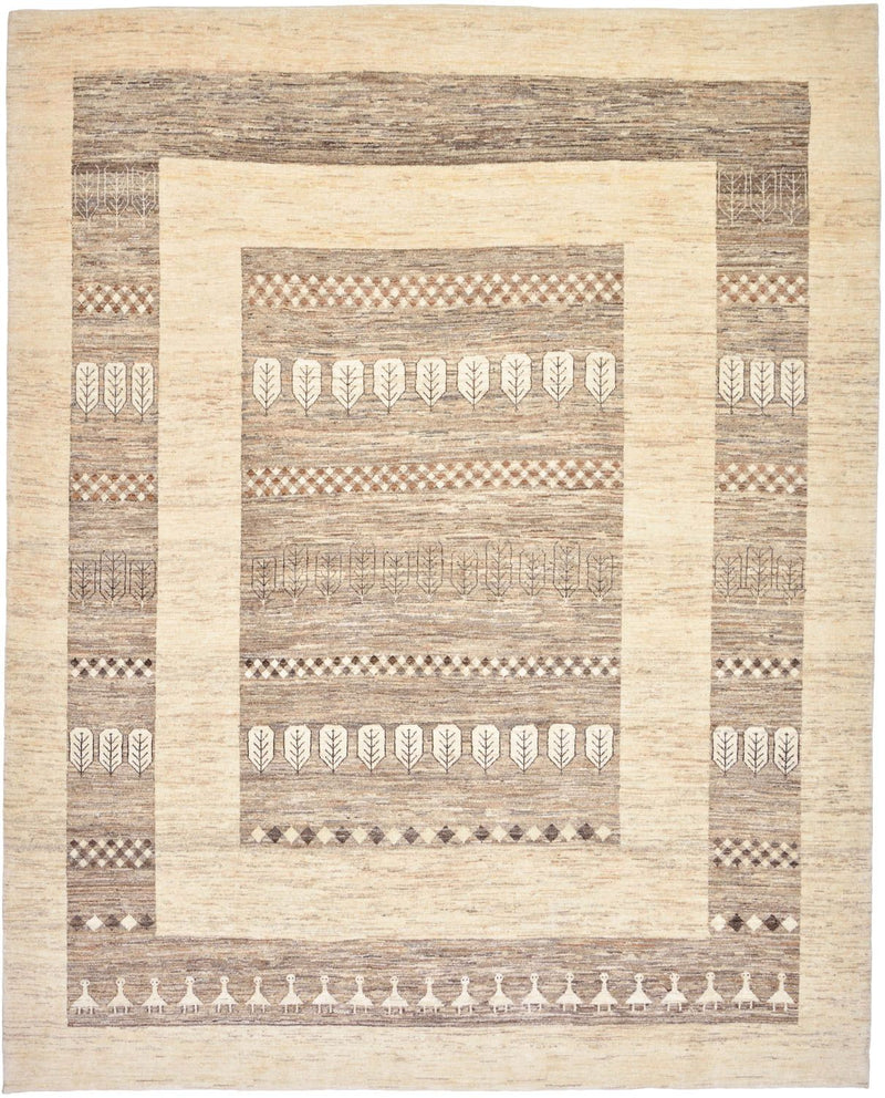 Gabbeh Tapijt - Loribaft Perzisch - 253 x 203 cm - zand