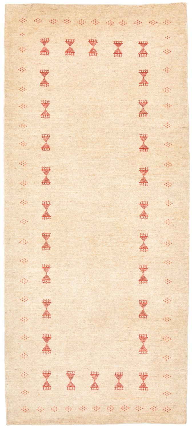 Loper Gabbeh Tapijt - Loribaft Perzisch - 201 x 85 cm - beige