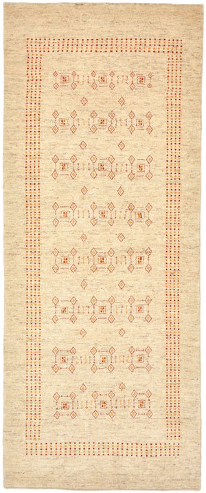 Loper Gabbeh Tapijt - Loribaft Perzisch - 195 x 79 cm - beige