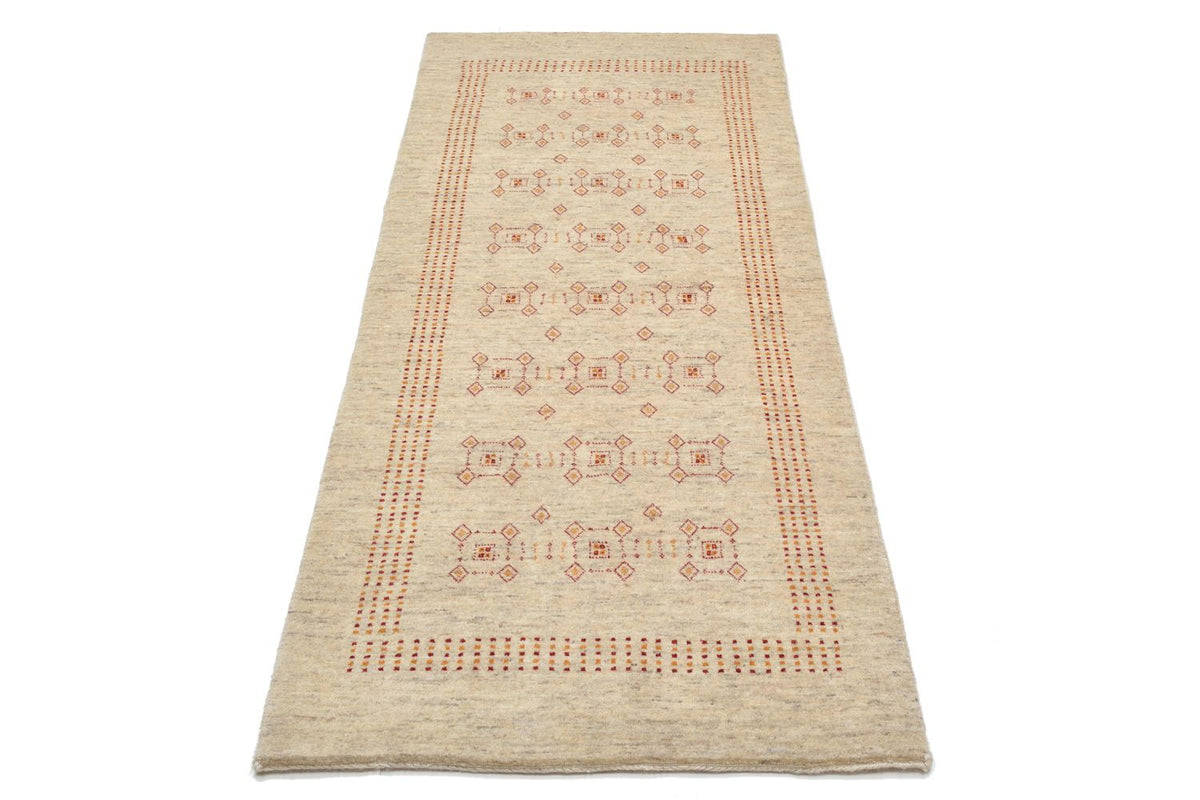 Loper Gabbeh Tapijt - Loribaft Perzisch - 195 x 79 cm - beige
