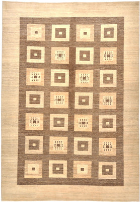 Gabbeh Tapijt - Loribaft Perzisch - 380 x 264 cm - bruin