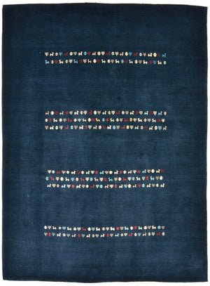 Gabbeh Tapijt - Loribaft Perzisch - 209 x 154 cm - blauw