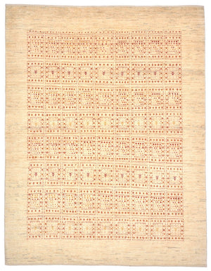 Gabbeh Tapijt - Loribaft Perzisch - 202 x 157 cm - beige