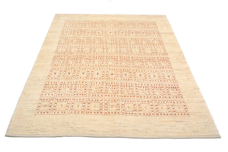 Gabbeh Tapijt - Loribaft Perzisch - 202 x 157 cm - beige