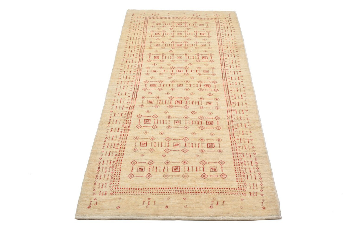 Loper Gabbeh Tapijt - Loribaft Perzisch - 195 x 85 cm - beige