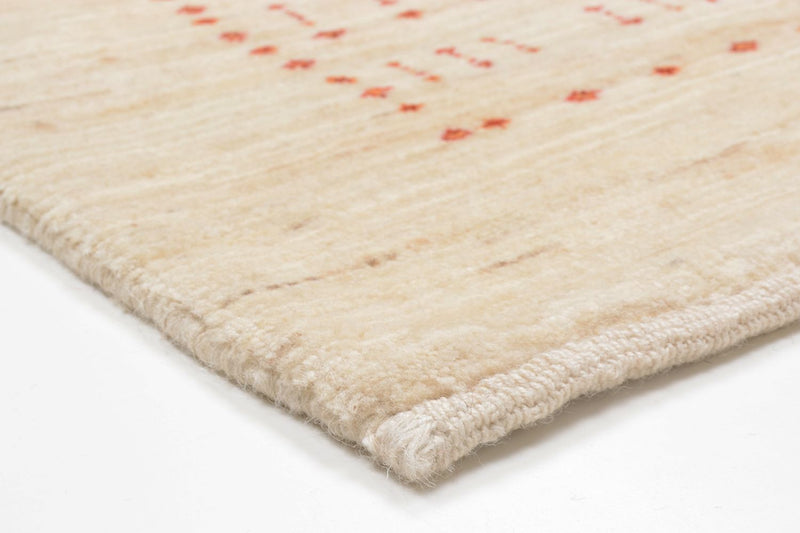Gabbeh Tapijt - Loribaft Perzisch - 201 x 119 cm - beige