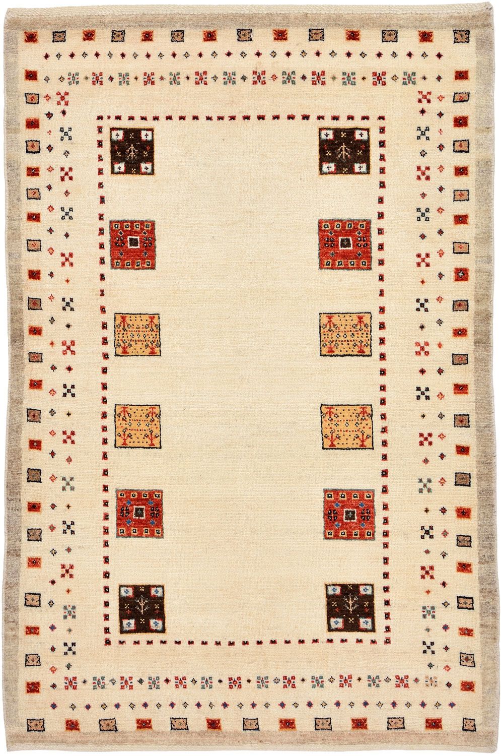 Gabbeh Tapijt - Loribaft Perzisch - 127 x 84 cm - veelkleurig