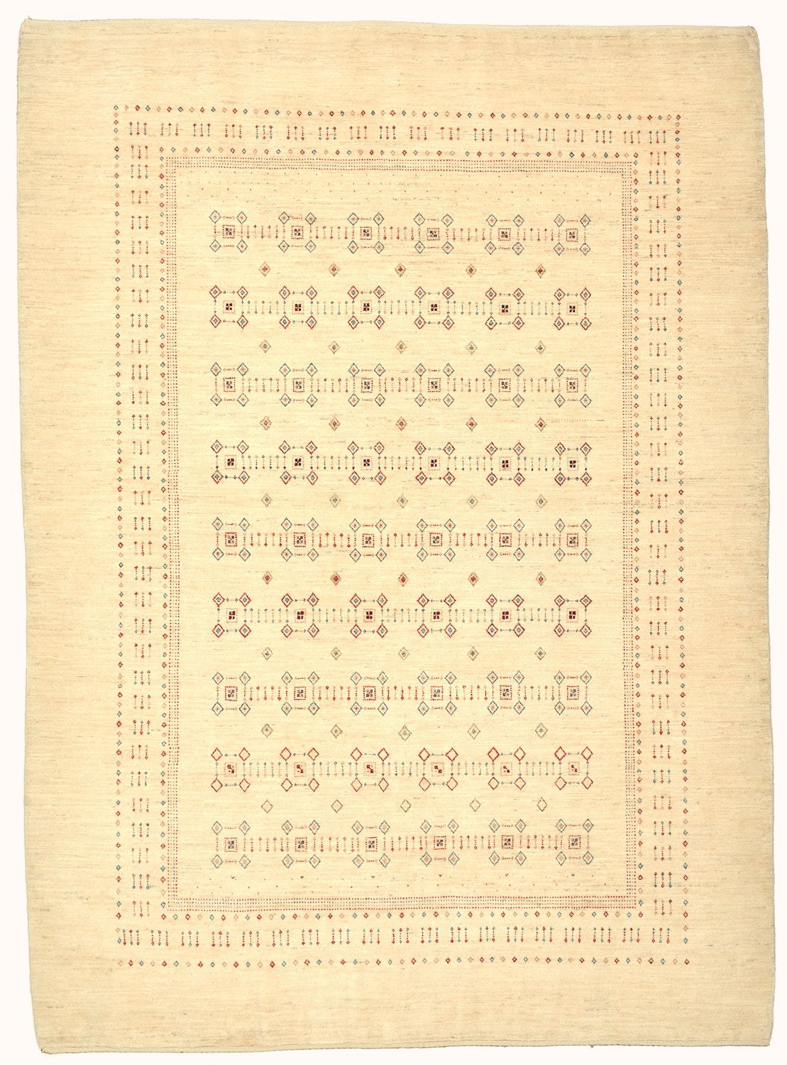 Gabbeh Tapijt - Loribaft Perzisch - 239 x 174 cm - beige