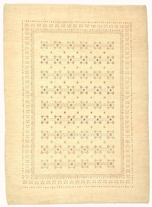 Gabbeh Tapijt - Loribaft Perzisch - 239 x 174 cm - beige