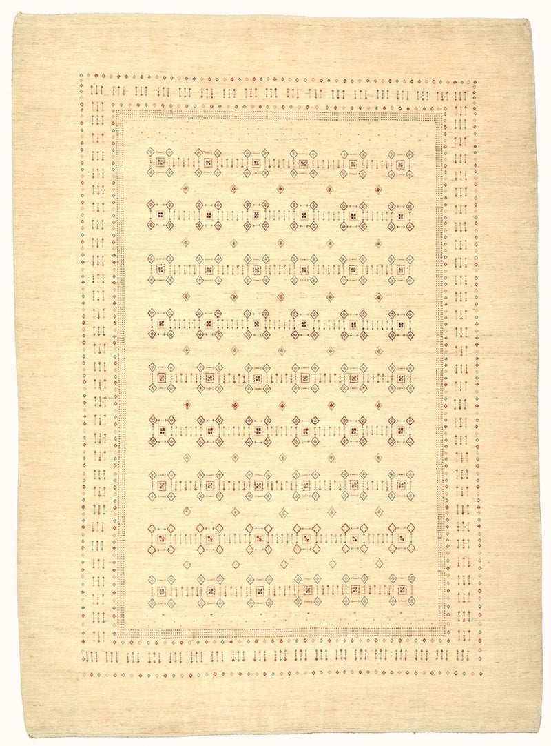 Gabbeh Tapijt - Loribaft Perzisch - 239 x 174 cm - beige