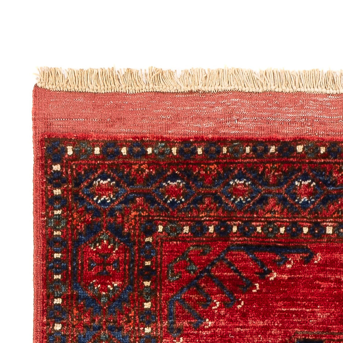 Loper Afghaans tapijt - 207 x 80 cm - rood