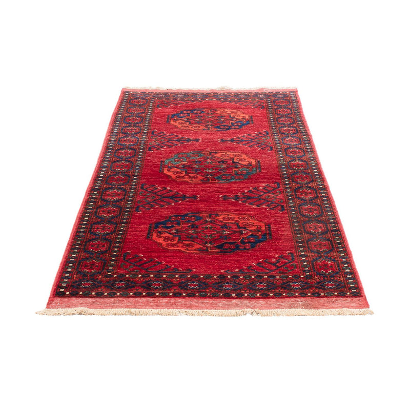 Loper Afghaans tapijt - 207 x 80 cm - rood