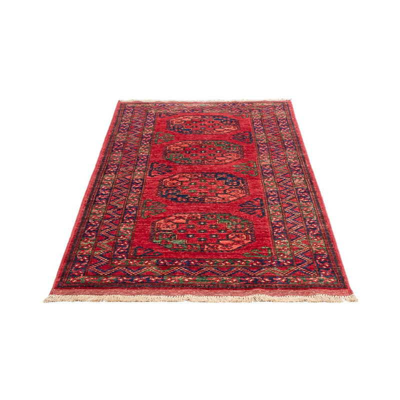 Loper Afghaans tapijt - 201 x 86 cm - rood