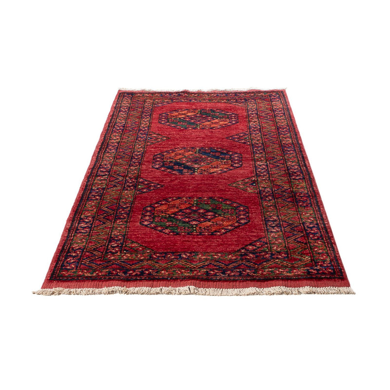 Loper Afghaans tapijt - 206 x 84 cm - rood