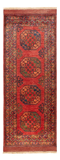 Loper Afghaans tapijt - 204 x 82 cm - rood