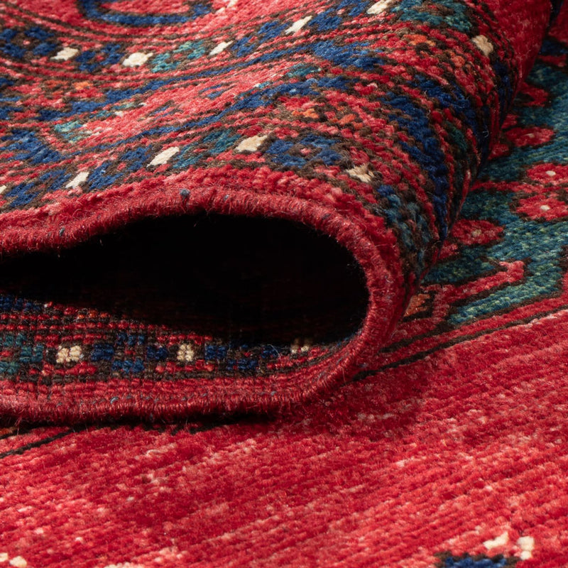 Loper Afghaans tapijt - 205 x 82 cm - rood