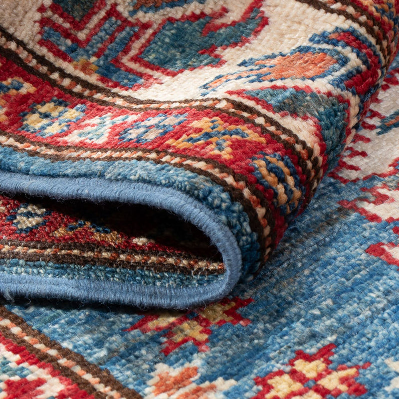 Loper Ziegler Tapijt - Kazak - 200 x 76 cm - blauw