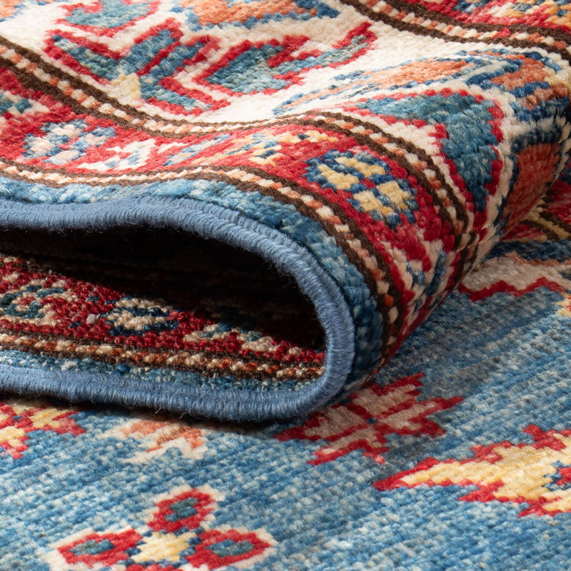 Loper Ziegler Tapijt - Kazak - 202 x 72 cm - blauw