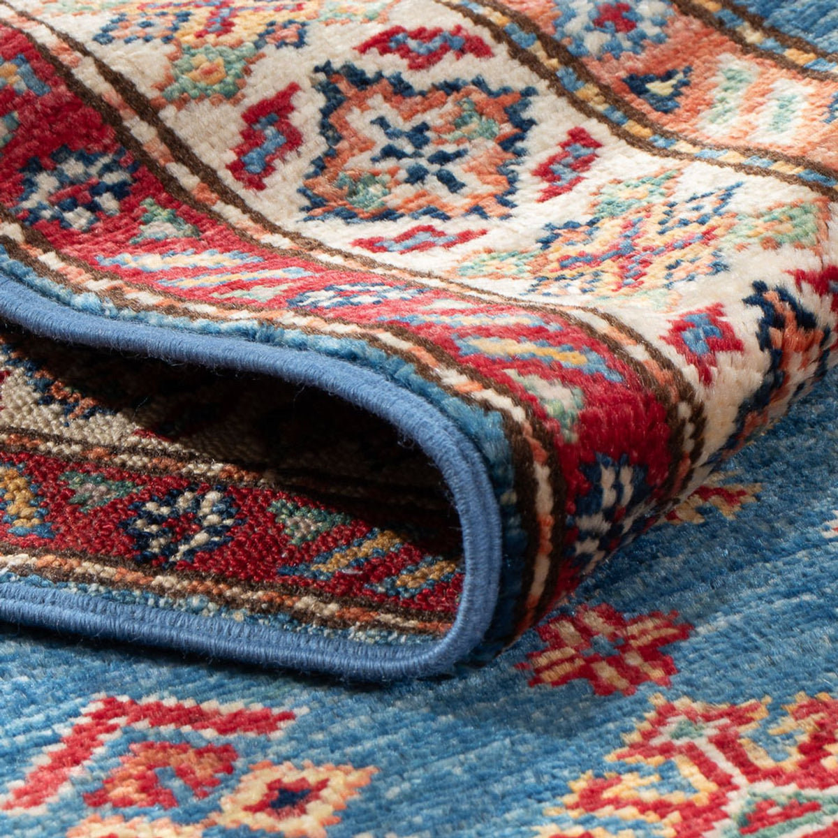 Loper Ziegler Tapijt - Kazak - 179 x 59 cm - lichtblauw